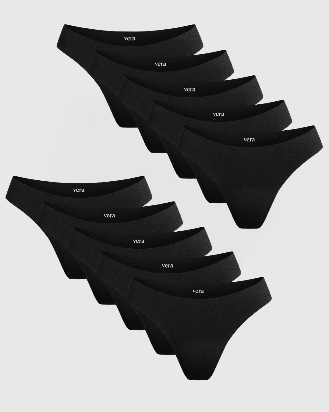 Vera’s Seamless Leakproof Thongs (10-Pack)