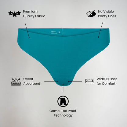 Vera™ Olora Invisible Camel Toe Thong Mid Rise