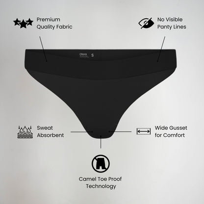 Vera™ Olora Invisible Camel Toe Thong Low Rise