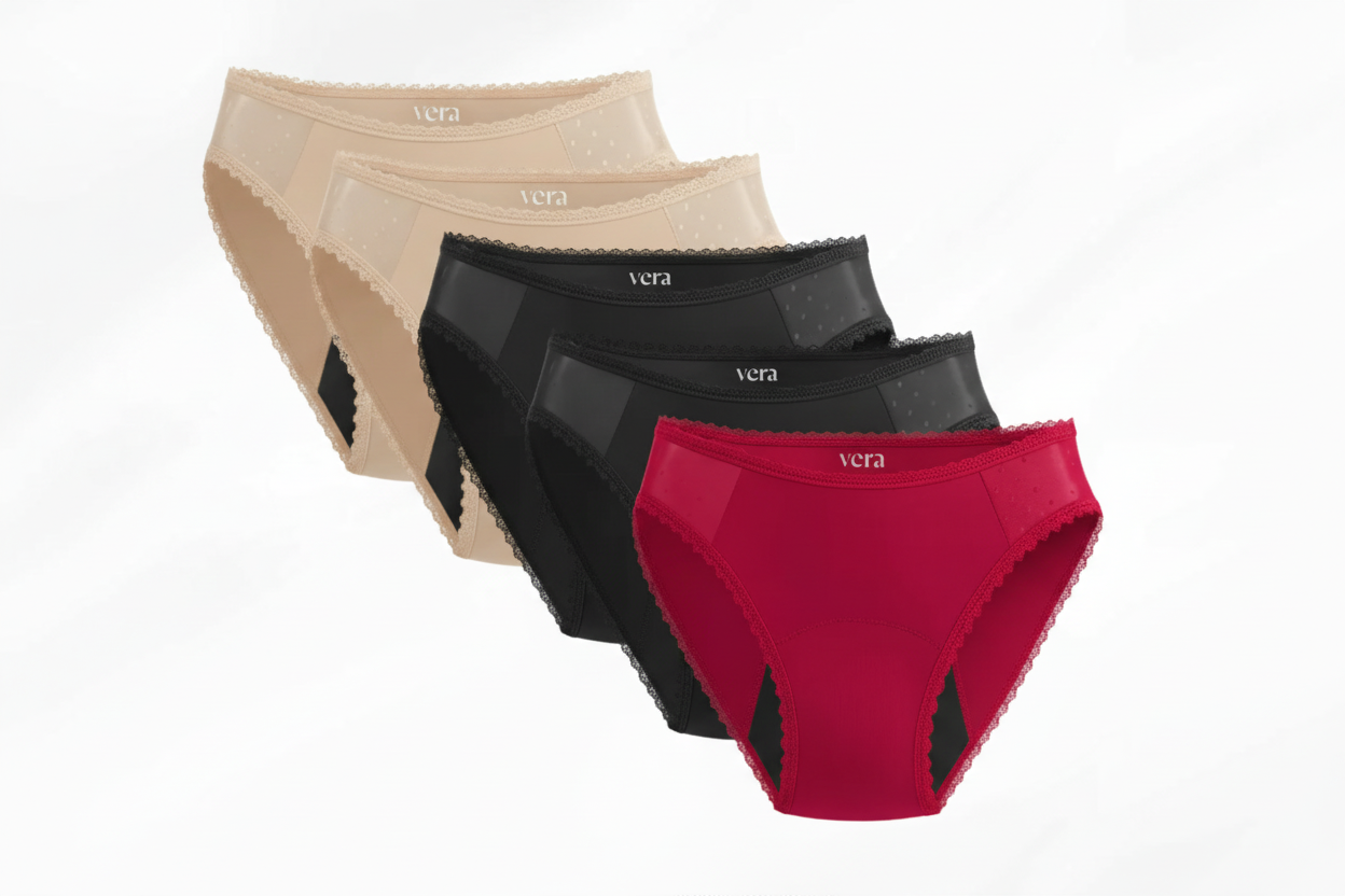 Vera's Elegant Leakproof Briefs (5-Pack)