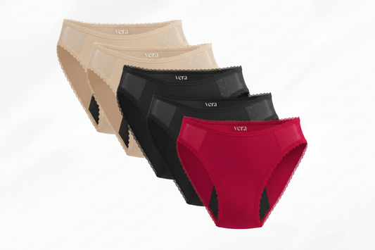 Vera's Elegant Leakproof Briefs (5-Pack)