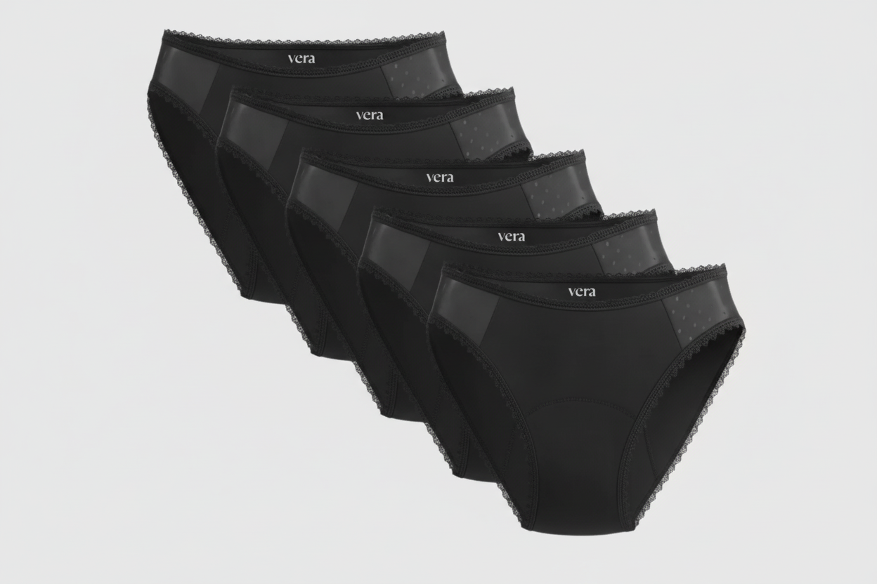 Vera's Elegant Leakproof Briefs (5-Pack)