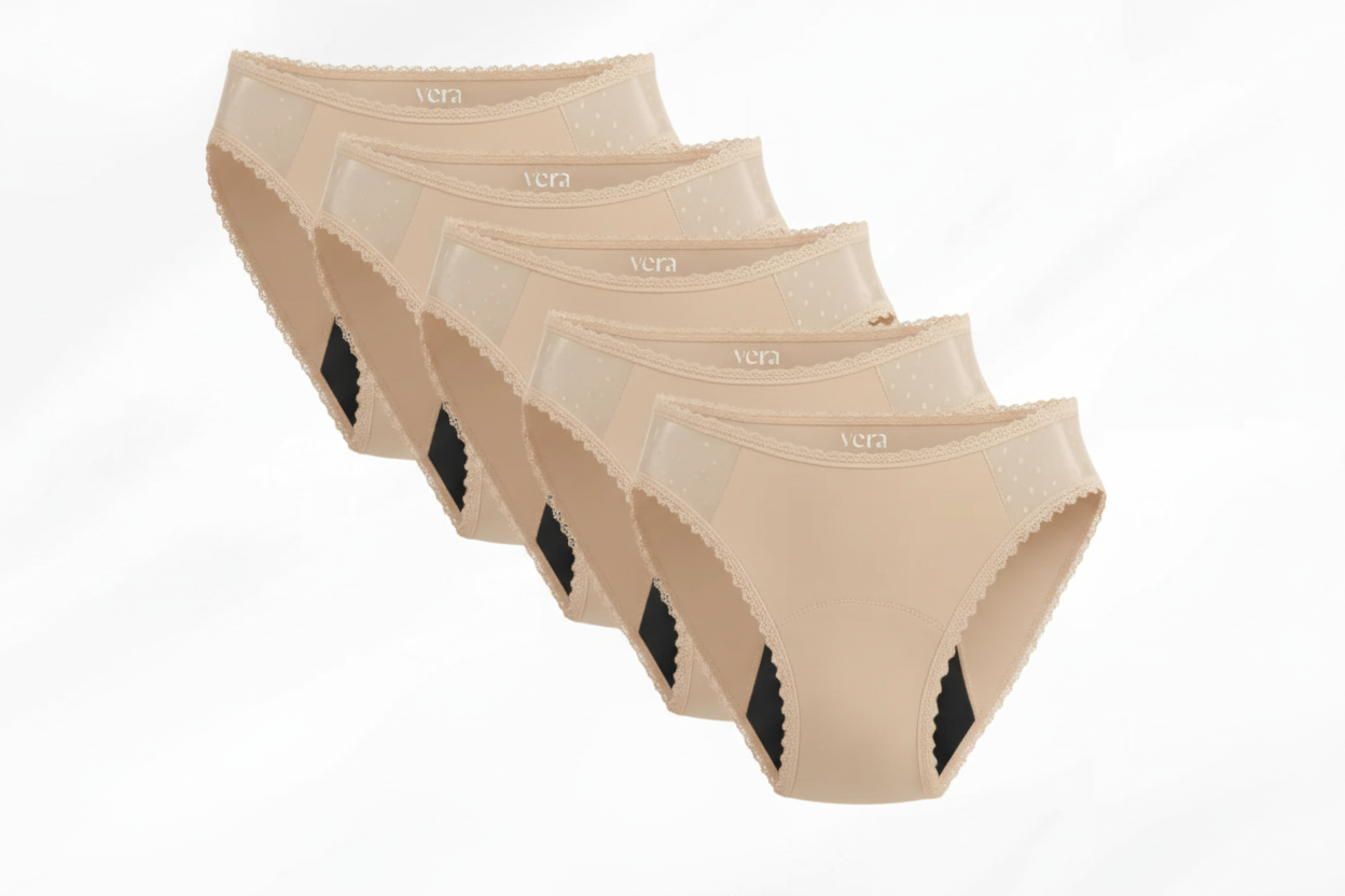 Vera's Elegant Leakproof Briefs (5-Pack)