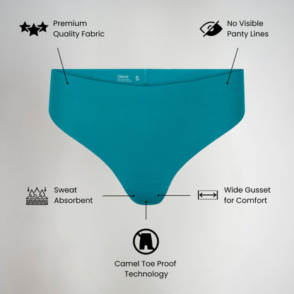 Vera™ Olora Invisible Camel Toe Thong High Rise