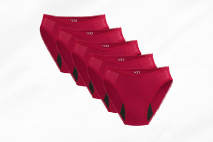 Vera's Elegant Leakproof Briefs (5-Pack)