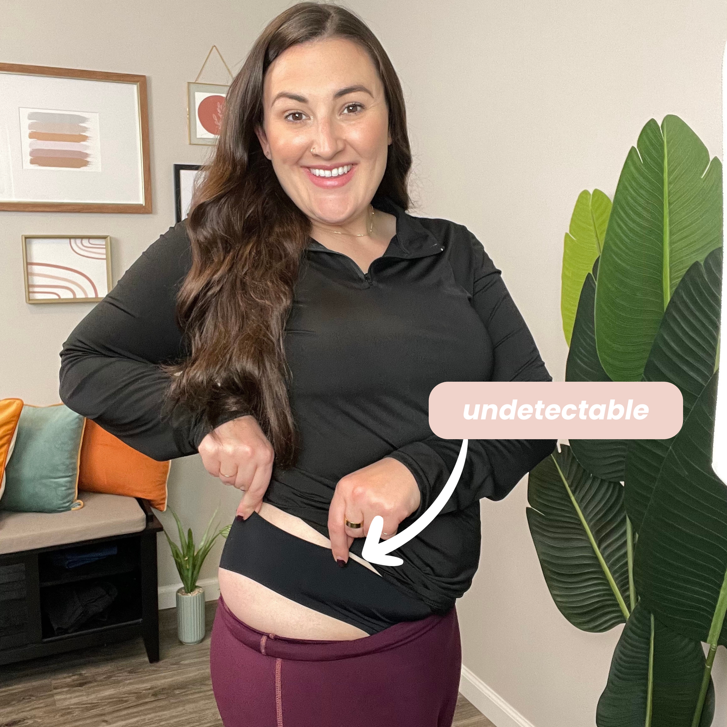 Vera™ Olora Invisible Camel Toe Thong Mid Rise